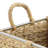 Light Brown Seagrass Handmade Decorative and Functional Storage Basket with Handles, Set of 3