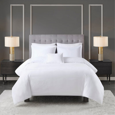 Full/Queen 100% Cotton Sateen Embroidered Comforter Set