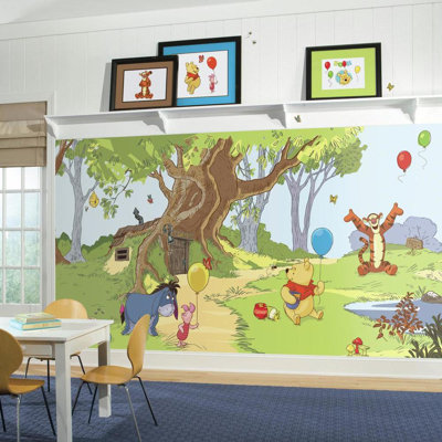 Panneau mural Walt Disney Kids II Pooh and Friends L 10,5 pi x l 72 pi