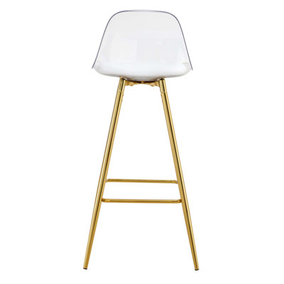 Modern And Comfortable Upholstered Bar Chairs With Metal Legs, Perfect For Dining Room, Kitchen, Terrace, And Living Room