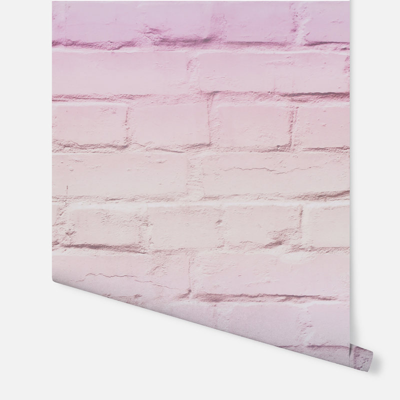 Rouleau abstrait Caryn, Rose pastel