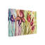 Art mural sur toile tendue - "Iris abstraits" par Amy Tieman pour le salon, la chambre à coucher ou le bureau - 35 x 47-1126061234