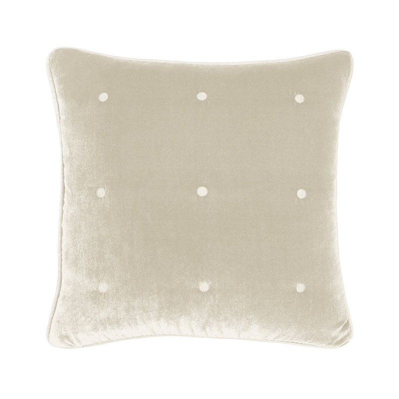 Cocon Velvet Square Pillow Cover & Insert, Pierre