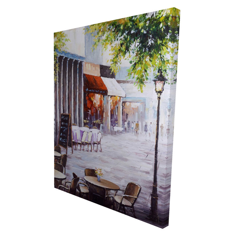Arbres contemporains sur toile - restaurant extérieur pour la maison