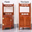 Petite bibliothèque d'angle de style chinois