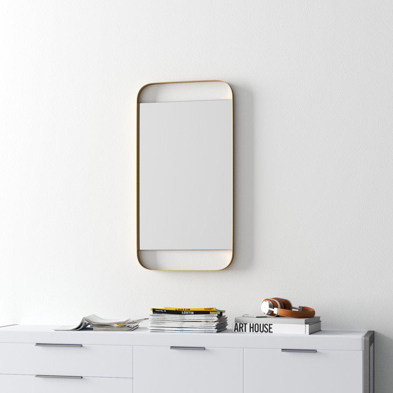 Walter Metal Rectangle Wall Mirror