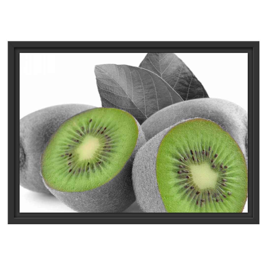 Gerahmtes Wandbild schöne Kiwis