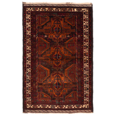 Teimani Rust Rug 3'9" x 5'11"
