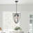 5-Light Dimmable Black Urn Cage Farmhouse Chandelier Pendant Light-734734655