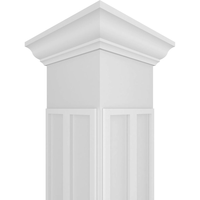 Colonne carrée Custerman, H 96 po x l 11,62 po x P 11,62 po