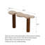 Console Travertine avec pieds en bois massif-568751955