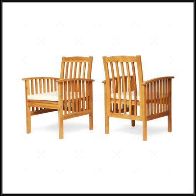 Chaise de salle à manger avec 2 coussins