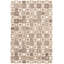 Tapis gris en cuir Aernout