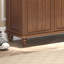 Banc de rangement pour chaussures en bois massif noyer