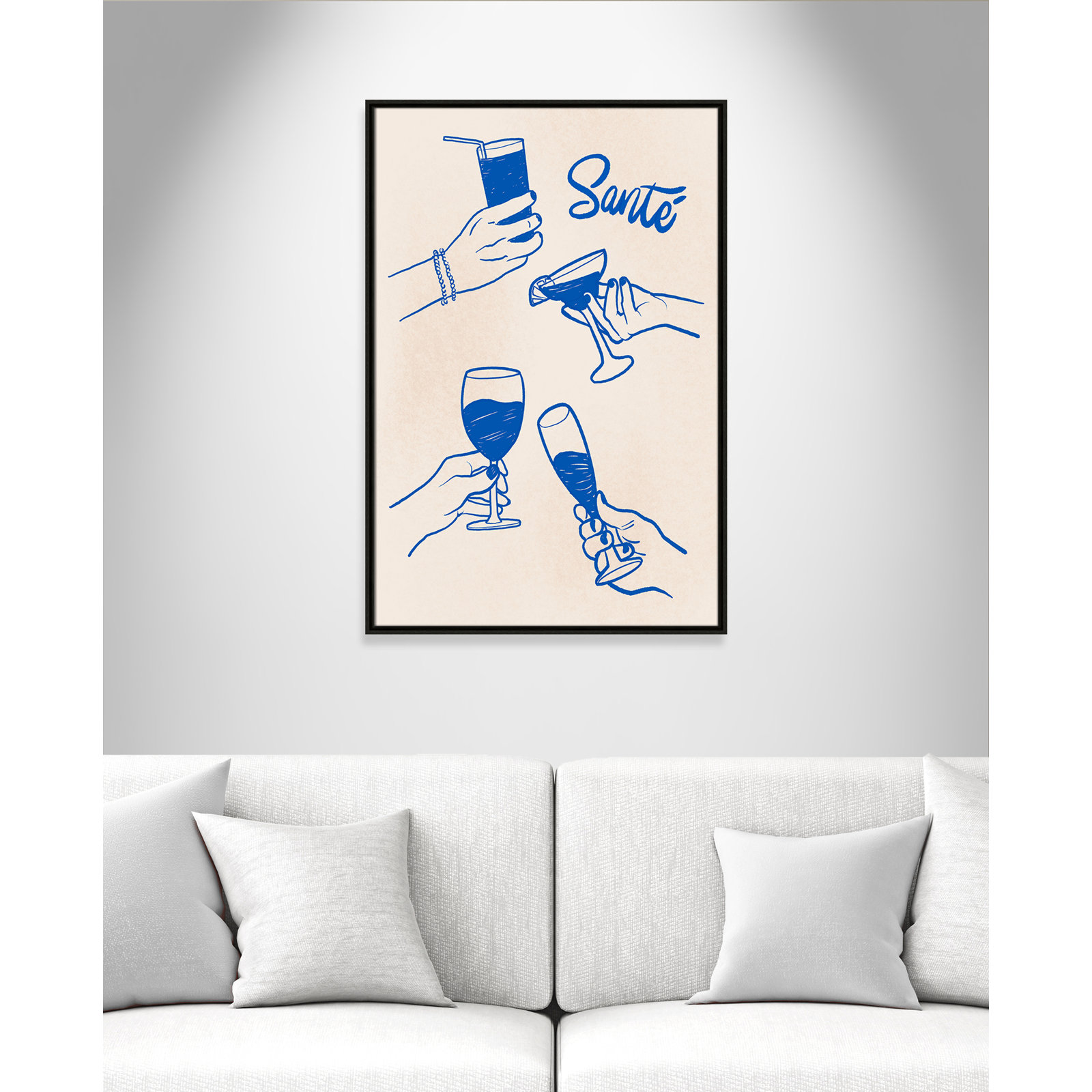 Sante Print by Kimberly Allen, 25.5'' W x 37.5'' H, Espresso Floater