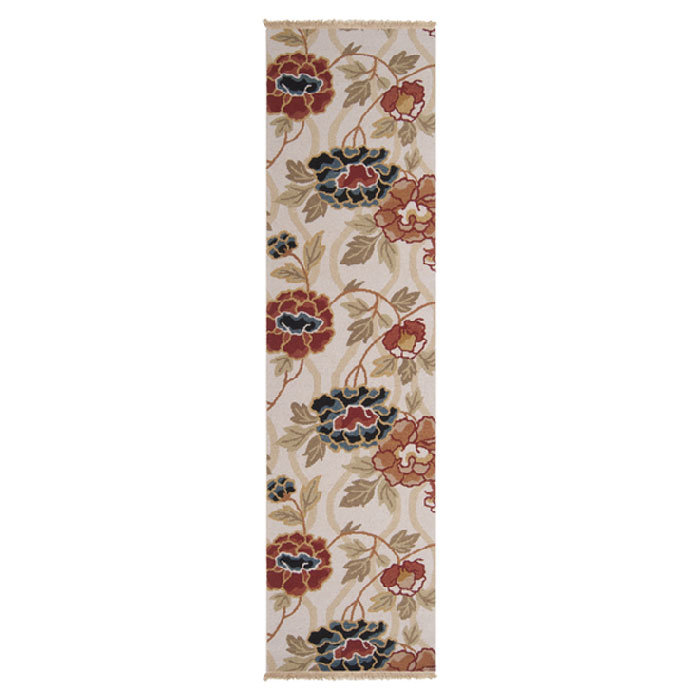 Orpha Wool Floral Indoor Rug, Rectangle 6' x 9'