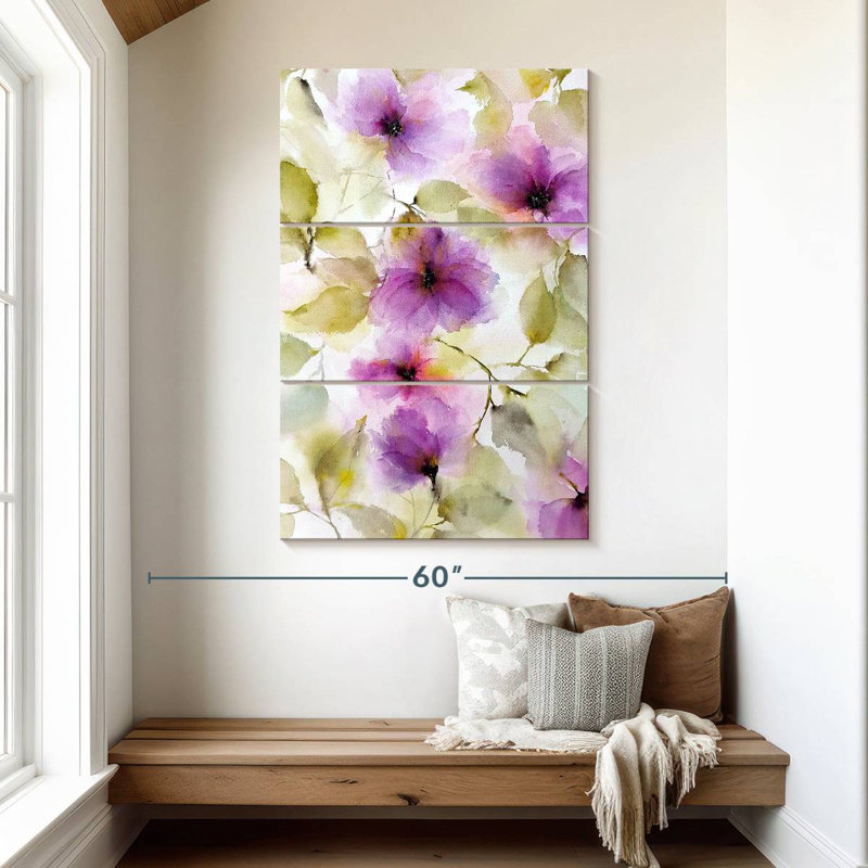 Danse des fleurs, H 50 po x l 32 po