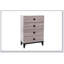 Commode crème moderne à 4 tiroirs avec plateau en faux marbre pour un rangement élégant dans la chambre à coucher-2082881498