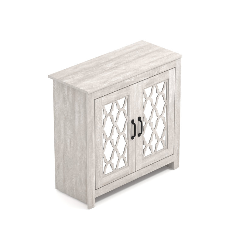 Chessani 12 Pair Shoe Storage Cabinet, Dusty Gray Oak