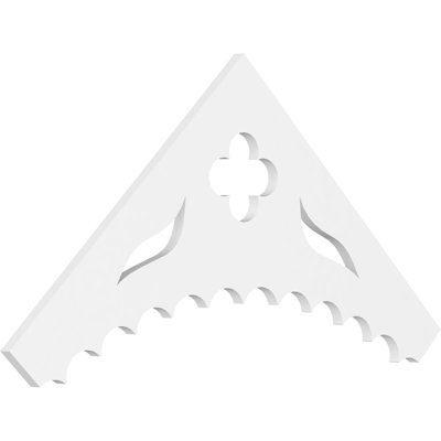 Wellington Signature Urethane Gable Pediment, Primed Tan
