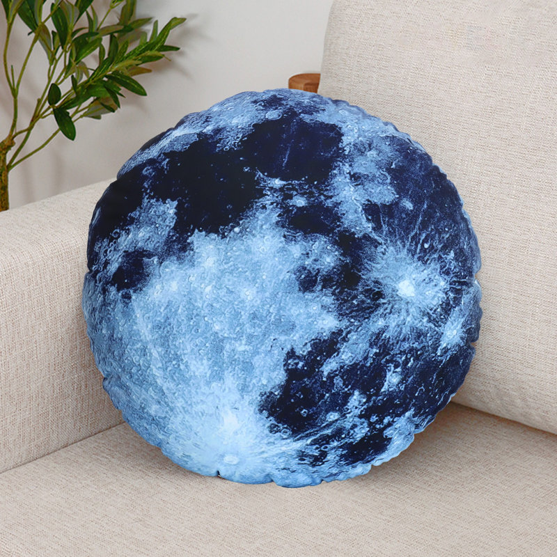 Abstract Black Round Cushion, 41