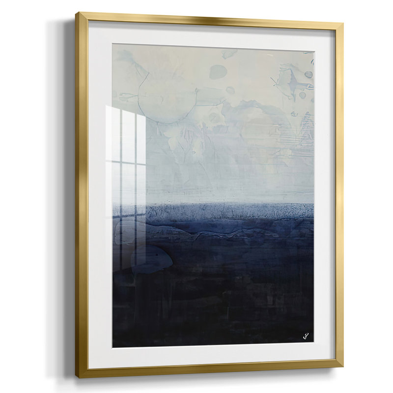 Océan délavé, impression sur papier, Or