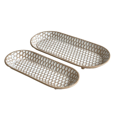 Anisur Metal And Wood Tray