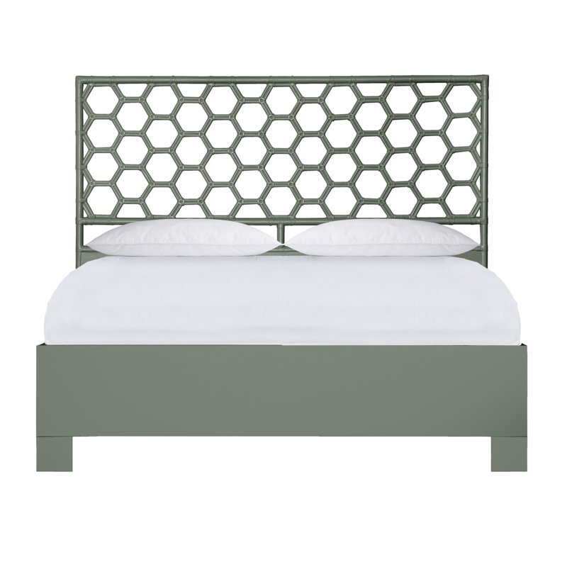 Honeycomb Bed, King, Evergreen