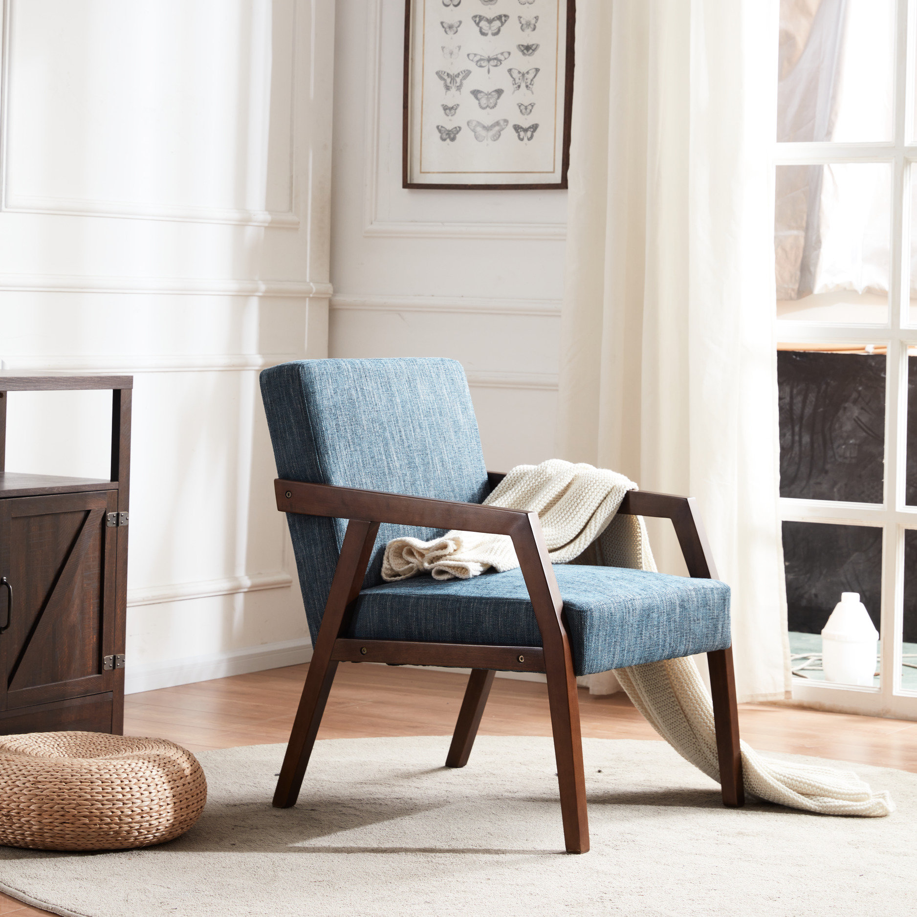 Mid Century Bedroom Accent Chair