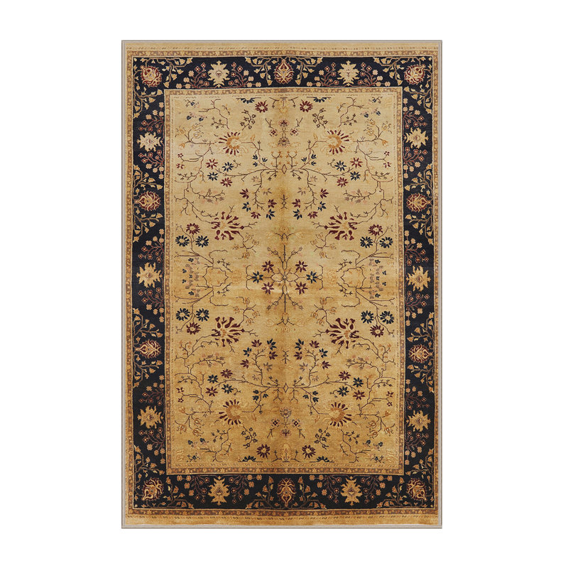 Tapis oriental noir / beige Oddger, Tapis de couloir 2 pi x 5 pi