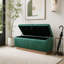 Banc repose-pieds en velours avec couvercle relevable et coutures cousues-1869973261