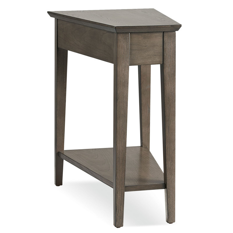 Table basse inclinable en bois massif et manufacturé, Gris fumée