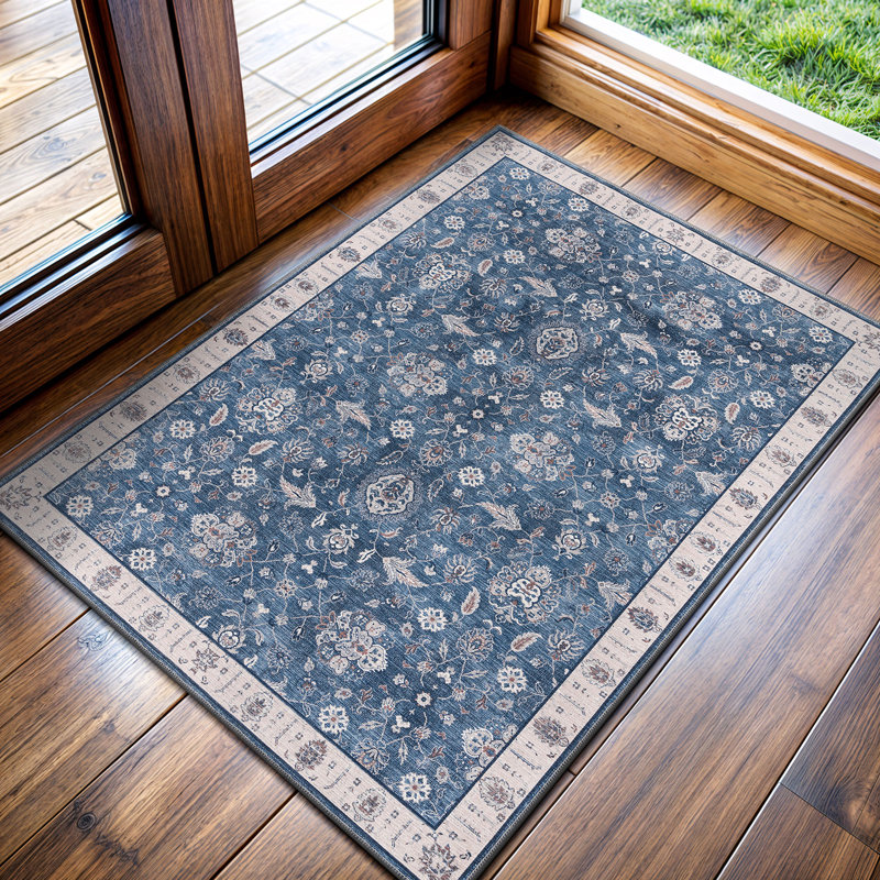 Koressa Chenille Washable Oriental Indoor Rug, Rectangle 2' x 3'
