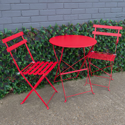 Eztli 2 - Person Patio Dining Set with Round Table , Cushions Included