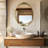 Vintage Accent Wall Mirror For Entry With Large Detailed And Beautiful Roses Top Decor-1166844863-1166844860