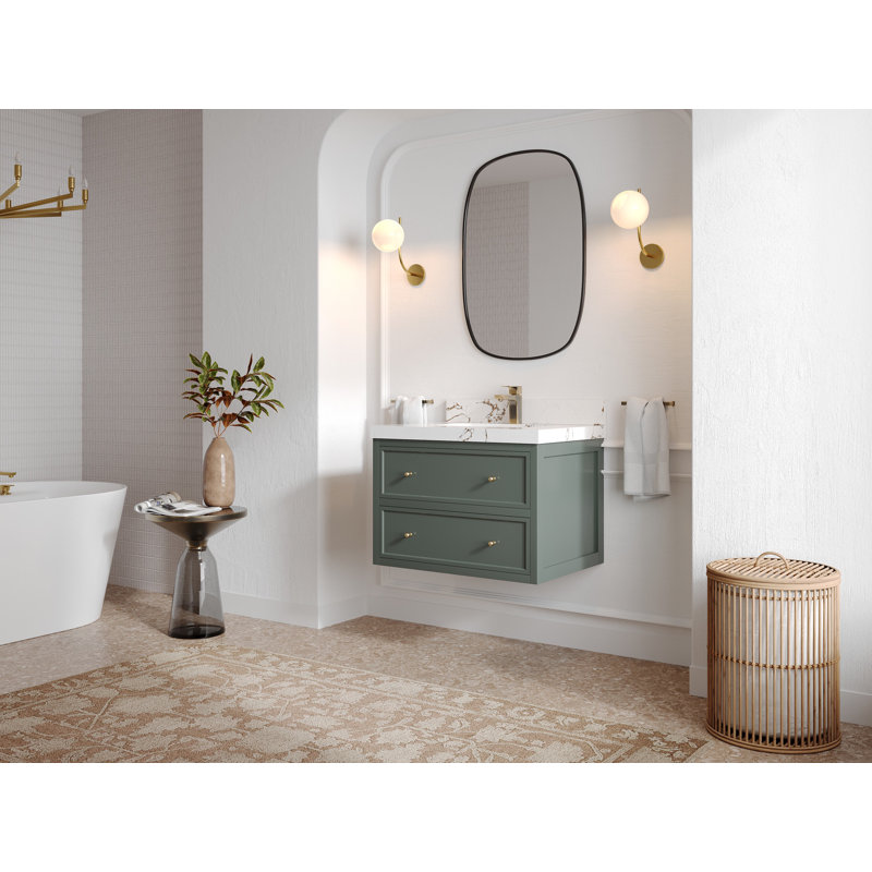 Meuble-lavabo simple flottant 30 po Roswell