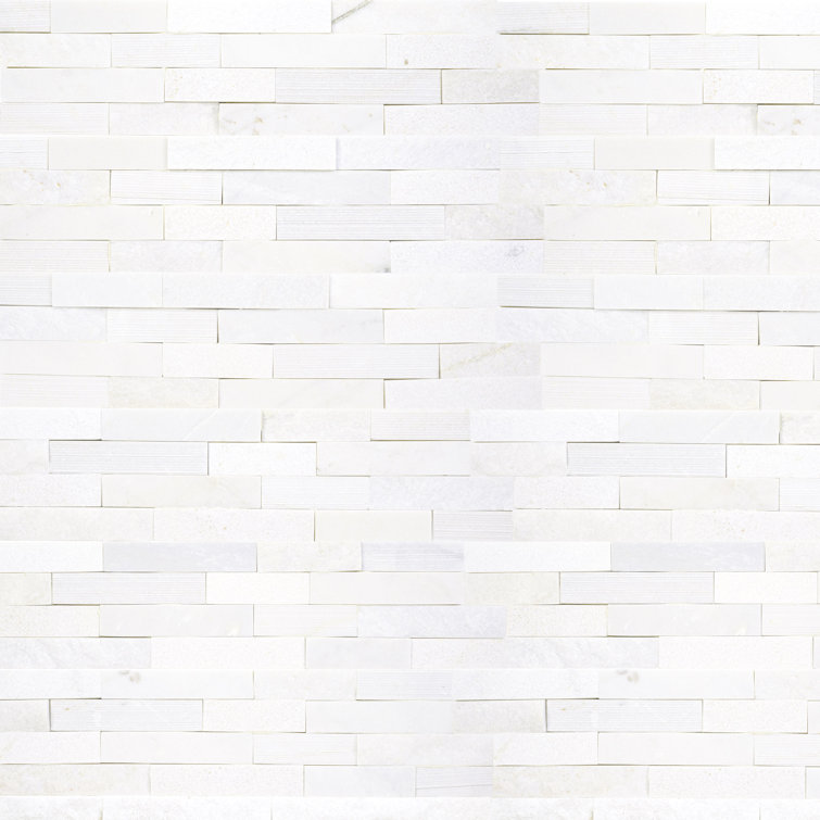 6" x 24" Multi Finish Stacked Natural Stone Ledger Panel Wall Tile