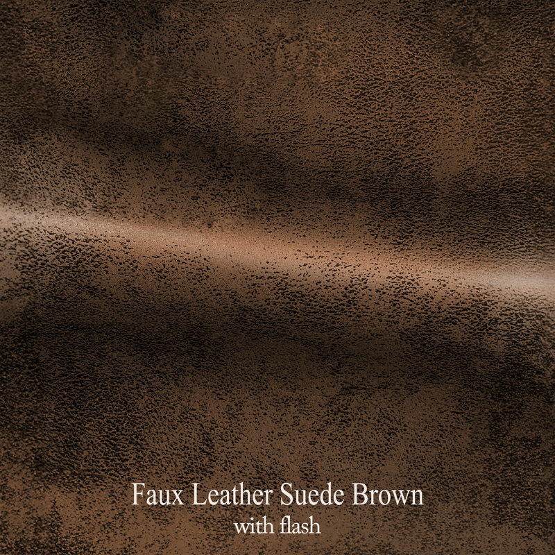 Luxury Microsuede Wingback Chair - Brown