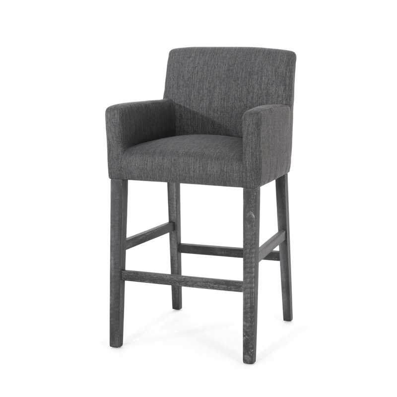 Tabourets de comptoir rembourrés de 30,5 pouces, Gris anthracite, Tabouret de bar (siège d'une hauteur de 30,5 po), 1