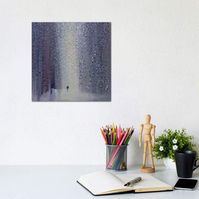 A Rainy Haze by Ekaterina Ermilkina - Painting, Wrapped Canvas, 48" H x 48" W x 1.5" D