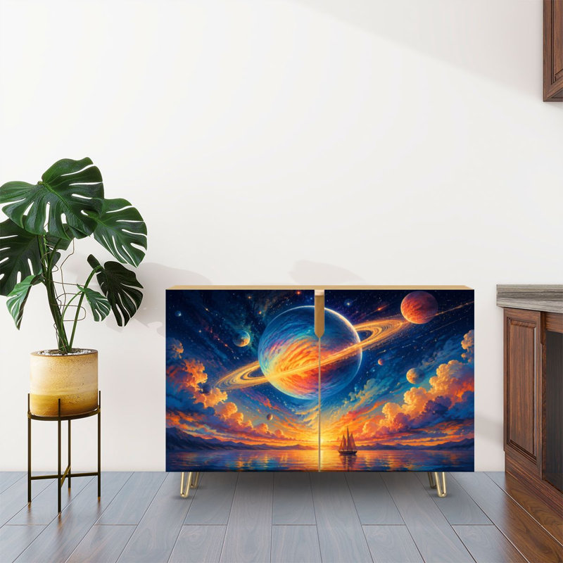 Buffet Buffet avec rangement Vivid Cosmic Landscape