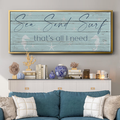 Sea, Sand, Surf - Toile encadrée
