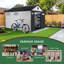 8 pi L 12 pi. D Remise de rangement en plastique avec plancher