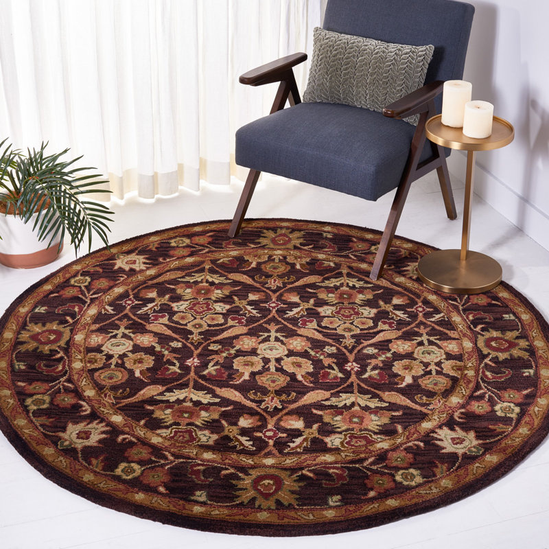 Dunbar Hand Tufted Wool Oriental Rug, Round 3'6"