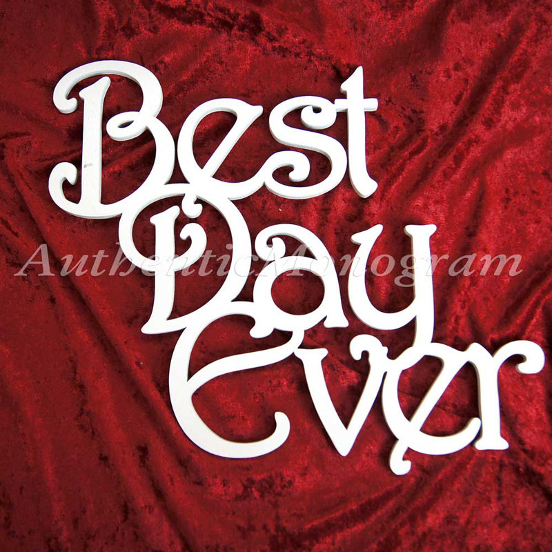 Décoration murale en bois Best Day Ever