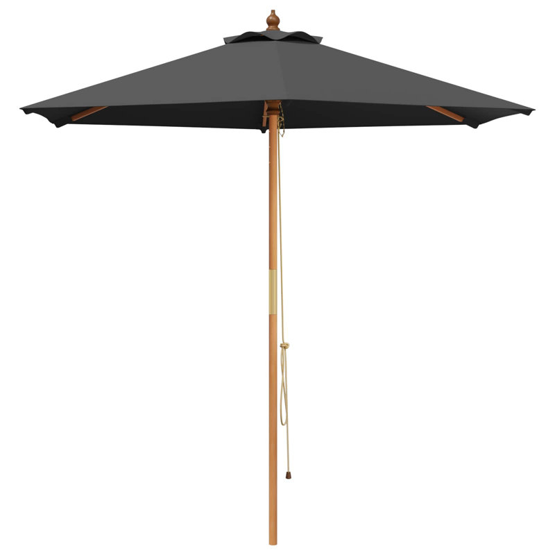 240 cm W X 240 cm D Beach Parasol with Manual Lift