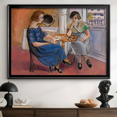 Le jeu de dames - La partie de dames - Henri Matisse - Toile tendue avec châssis encadré - 1928