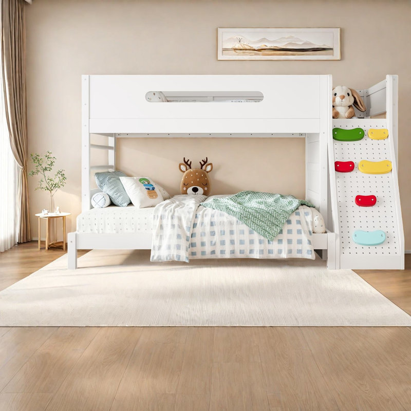 Lits avec rangement, lit simple en bois sur lit double, chambre d'enfant moderne