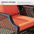 6 Piece Patio Furniture Set, Wicker Outdoor Conversation Sofa Set With Swivel Chairs, Loveseat, Storage Coffee Table-488607139