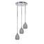 Luminaire suspendu en grappe à 3 lumières avec verre matriciel 5,5 po Fidela-326291914-391125456-391125455